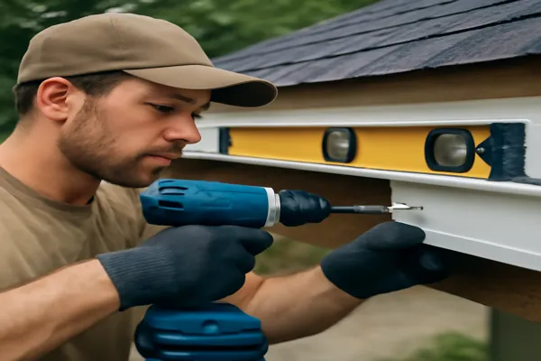 Instalação de calha