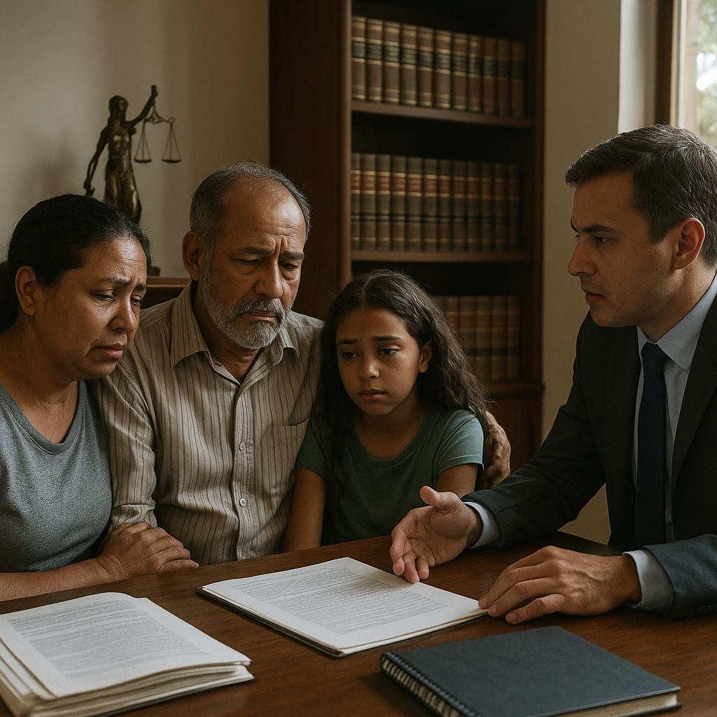 Família buscando direitos após morte por amianto