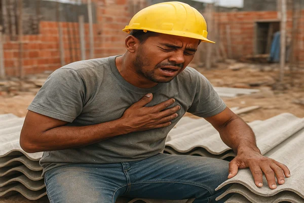 Imagem sobre falta ar construcao civil amianto