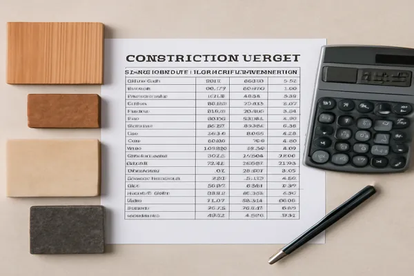 Planilha de orçamento de obras