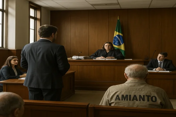 Imagem sobre processo judicial amianto