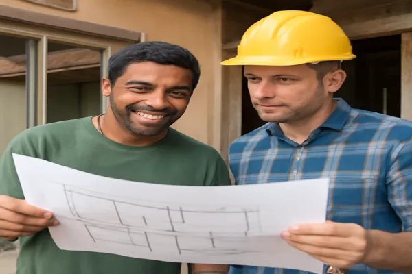 Planejamento de reforma com engenheiro