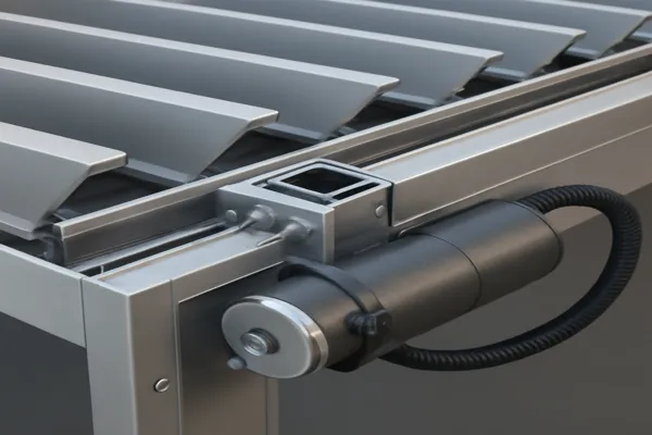 Mecanismo motorizado telhado retrátil