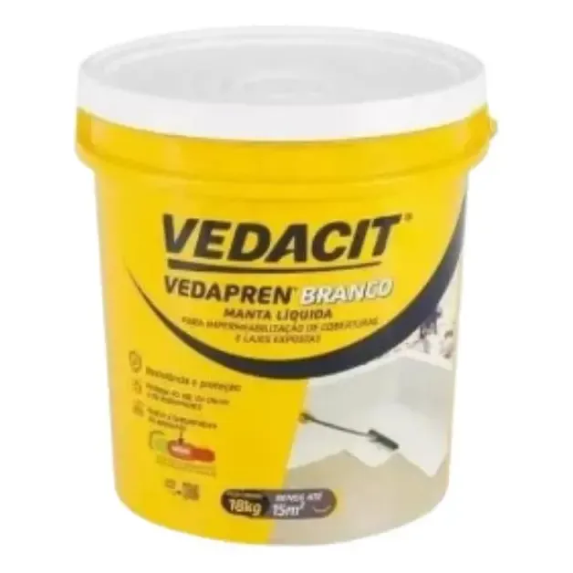 Vedapren Branco Manta Liquida Vedacit - Balde 18kg