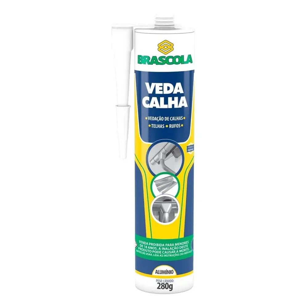 Veda Calha /rufos / Telhas/ Emendas Brascola 280 G Aluminio
