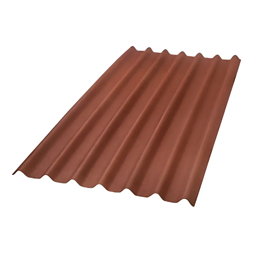 Telha Ondulada Ecológica Onduline Vermelha 200x95cm 3mm Resistência
