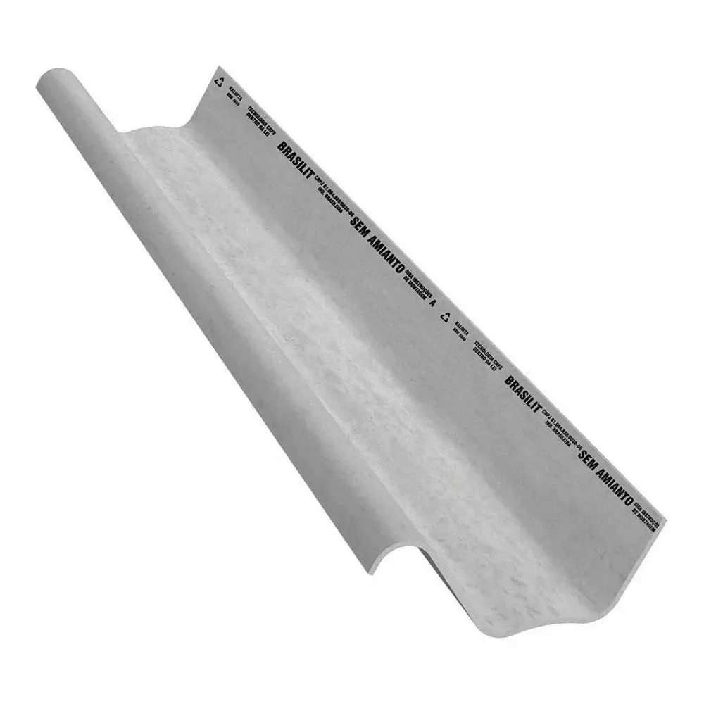 Telha Kalheta 8mm 4m Brasilit Colonial Fibrocimento Cinza
