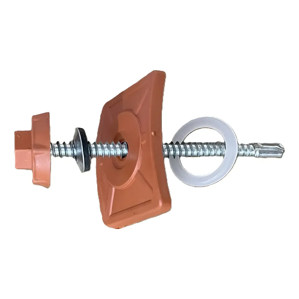 Kit 100 Parafusos Autrobrocantes FlBRARTE Vedação Telha PVC Colonial